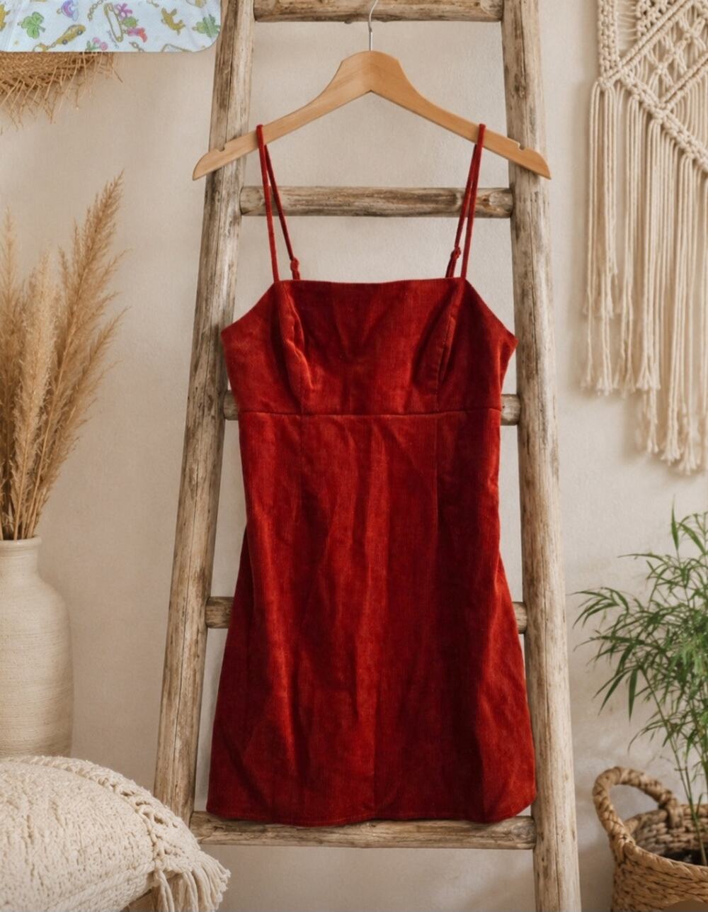 Lottie Moss Brown Cord Mini Dress Size S